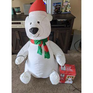 Home‎ accents polar bear inflatable Xmas lawn decor